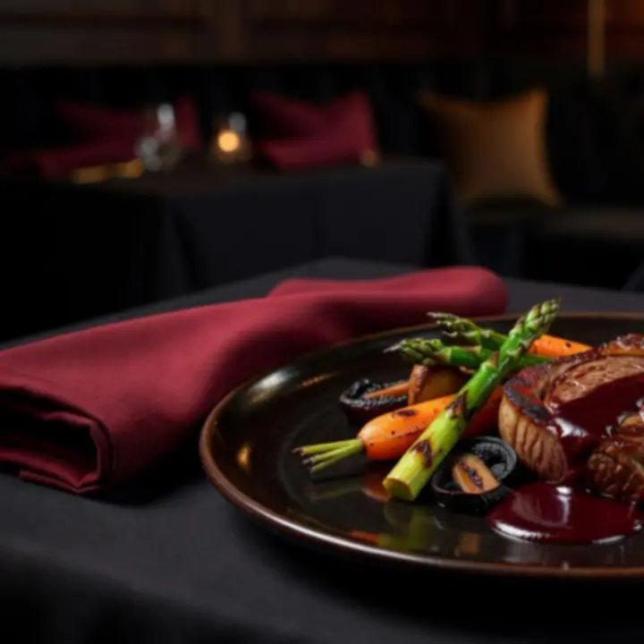 Elegancko podane danie główne w restauracji